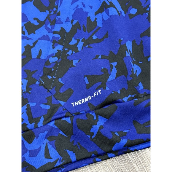 Nike DRI-FIT Therma Fit Pouch Blue Camp Hoodie Men's Size XL Long Sleeve - Picture 3 of 7